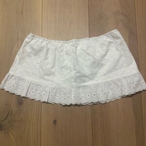 Dairy Boy white mini skirt NWT
